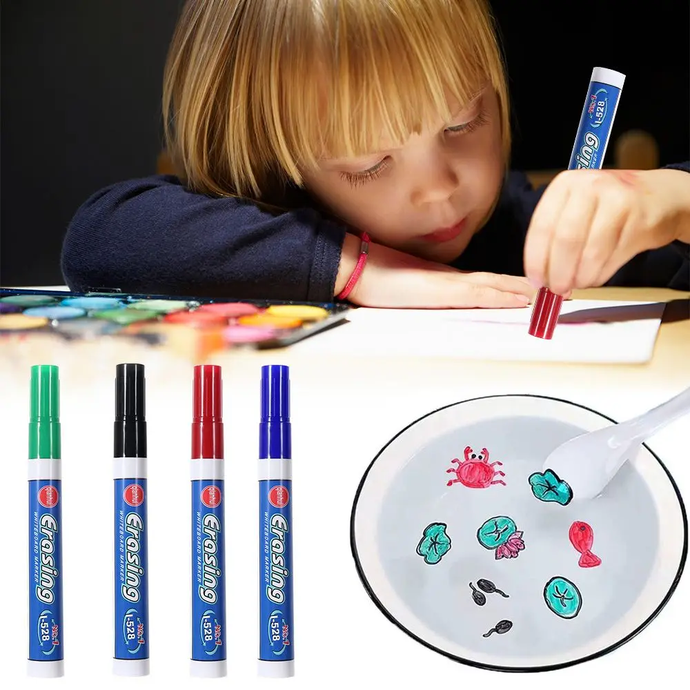 

Montessori Floating Magic Water Drawing Magical Water Painting Pen Colorful Marker Doodle Pen Whiteboard Markers Education Toy