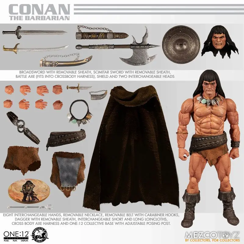 

Оригинальная коллективная коллекционная игрушка MEZCO ONE:12/Конан варвар: Конан 1/12 искусственная Коллекция аниме коллекционные модели игрушки