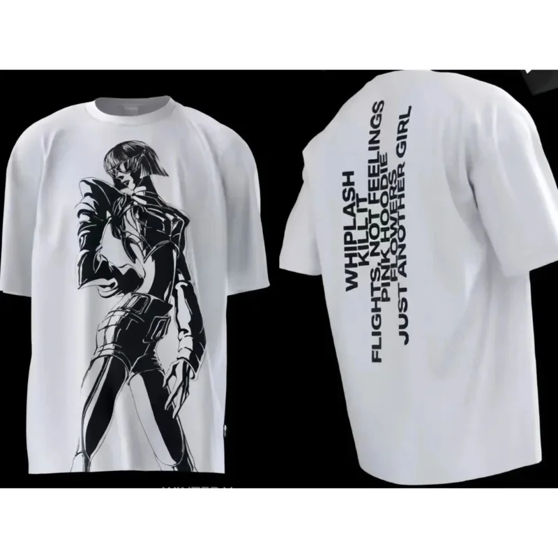 KPOP Aespa Whiplash Limited Edition Cotton T-shirt Short Sleeve KARINA GLSELLE WINTER NINGNING Same Print Loose Anime Techno Top (art.: 3920cb8d1e415) - 3920cb8d1e415