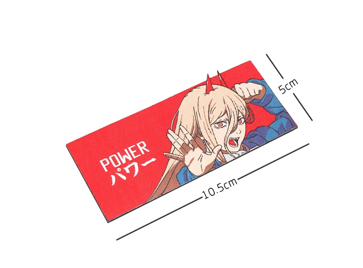 Аниме бензопила человек пава вышивка нашивка крючок и петля искусственная