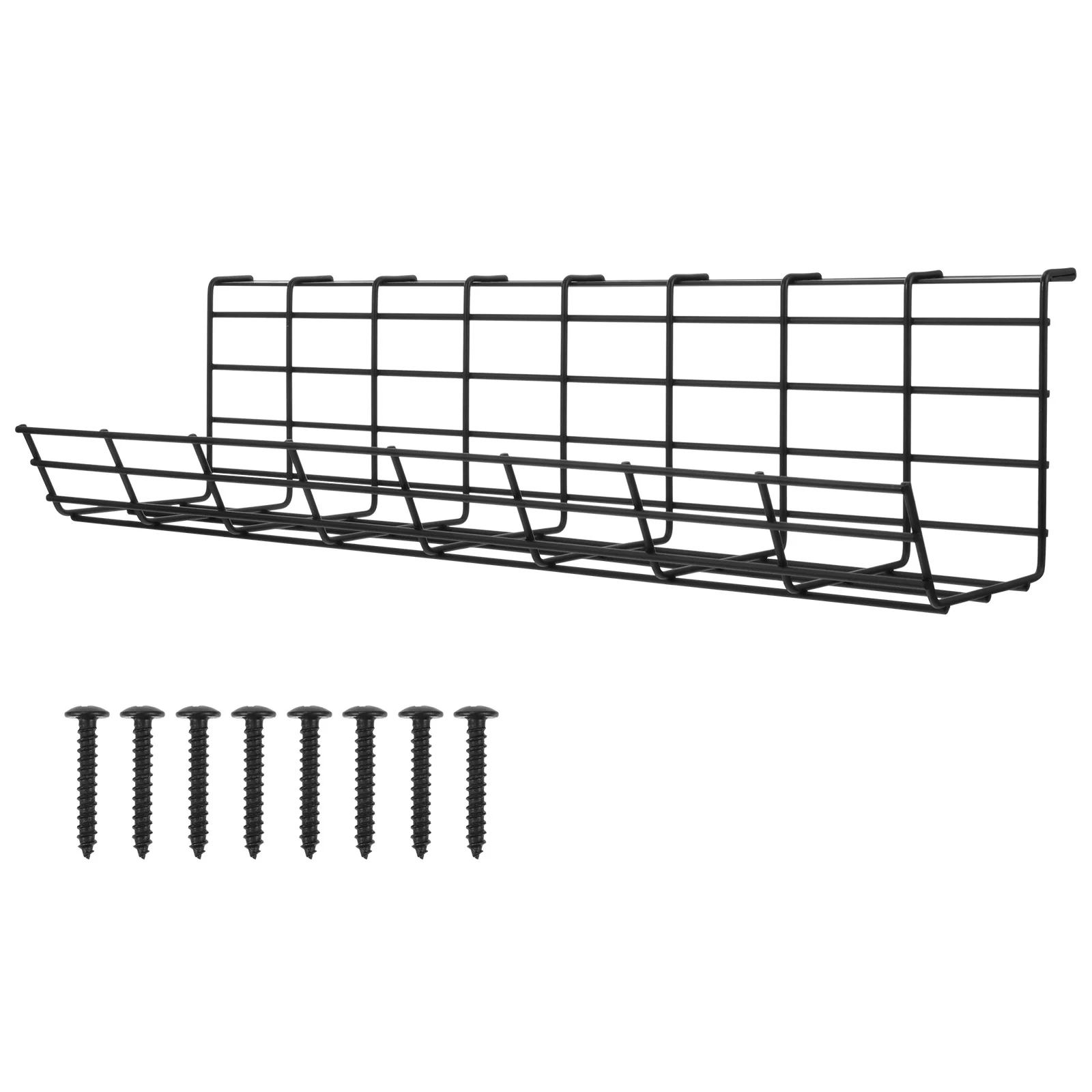 

Cable Desk Wire Tray Management Storage Rack Organizer Metal Basket Supply Cord