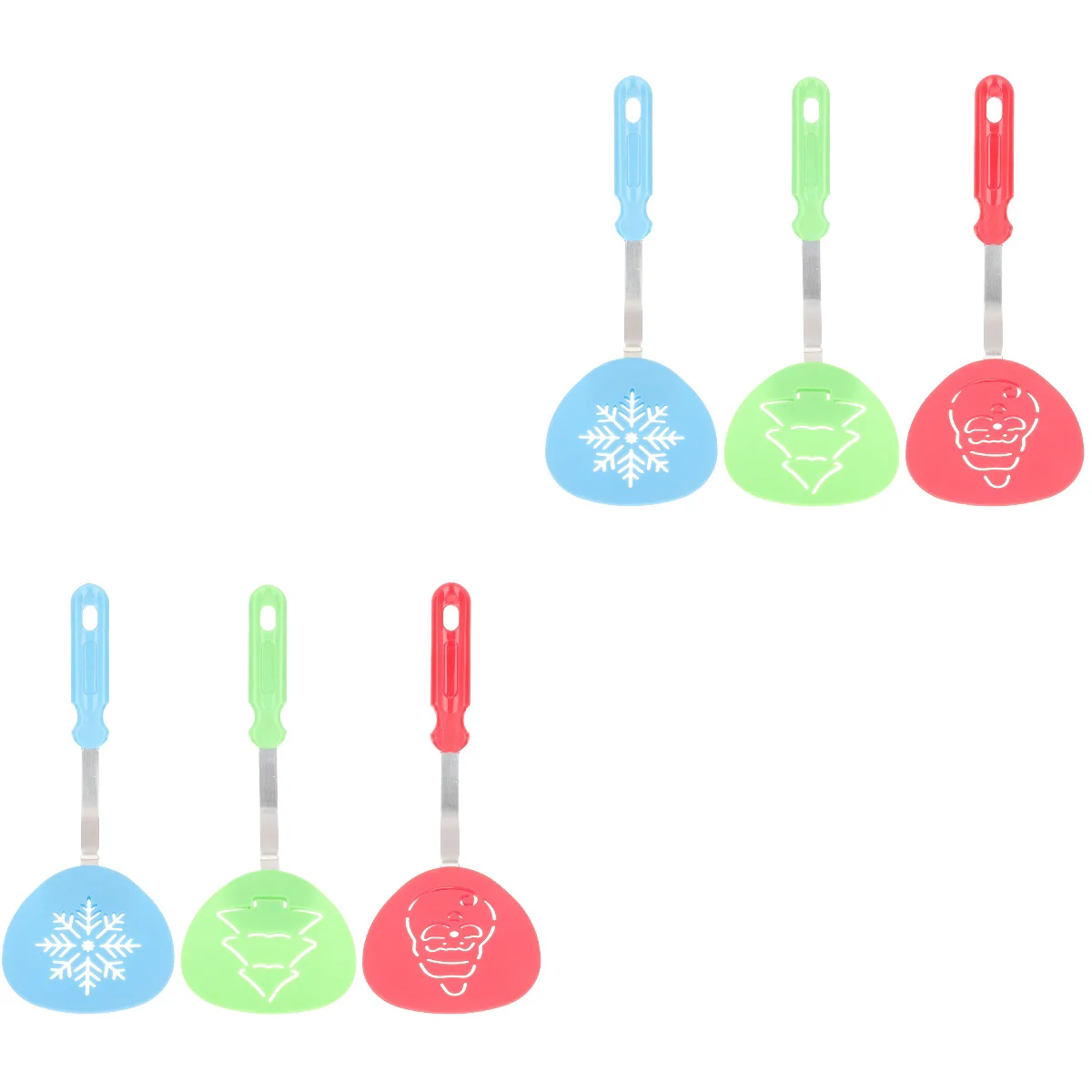 

Spatula Christmas Turner Cooking Kitchen Spatulascookie Mini Silicone Cookware Utensils Wok Convenient Cook Spoon Supplies Set