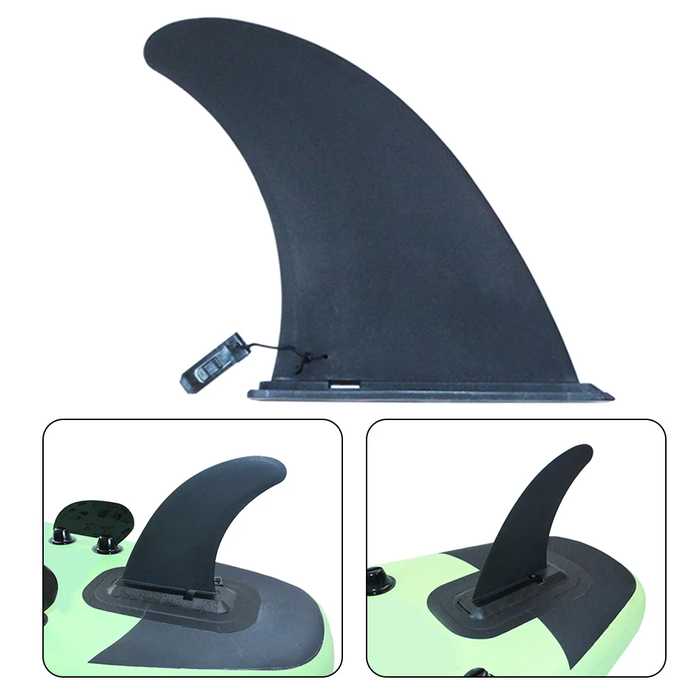 

For Inflatable Kayak Cano Boat Tracking Fin Spare Parts Board Tracking Fin Spare Parts Black Increased Guidance Nylon