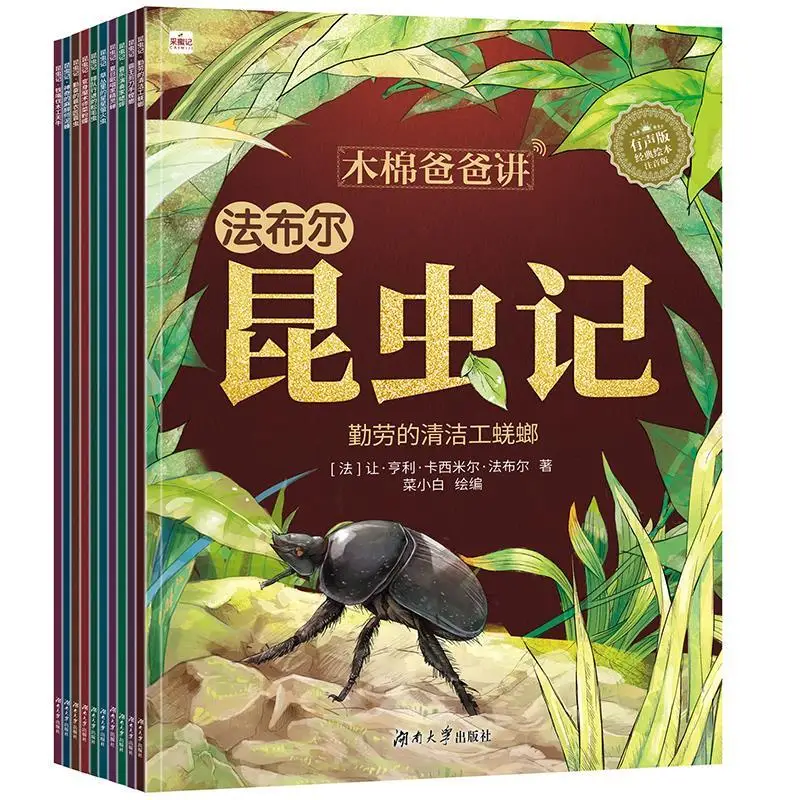 

Kapok dad tells Fabre insects children's science picture book story book kindergarten small class picture book