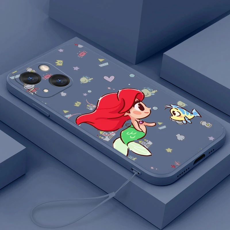 

Disney Rapunzel Cute Phone Case For Apple iPhone 14 13 12 mini 11 Pro Max 8 7 Plus XR XS X Liquid Rope Funda Cover