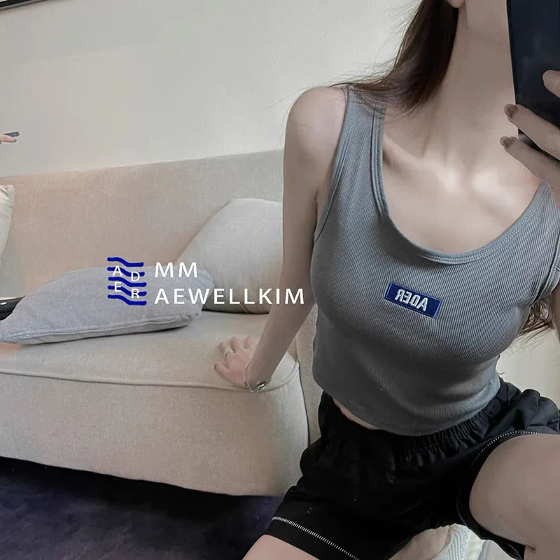 

Fashion Sexy Girl Cotton Breathable Vest ADER ERROR Solid Color Knitting Tanks