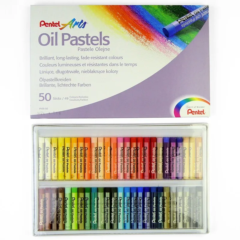 

Pentel PHN Arts Color Oil Pastels Color Crayons Art Drawing Japan non-toxic washable 12/16/25/36/50 Colors