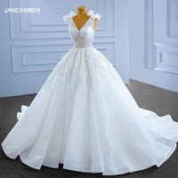 princess wedding dress ball gown v neck sleeveless bow on shoulder crystal beading rsm67534 white long dress for brides