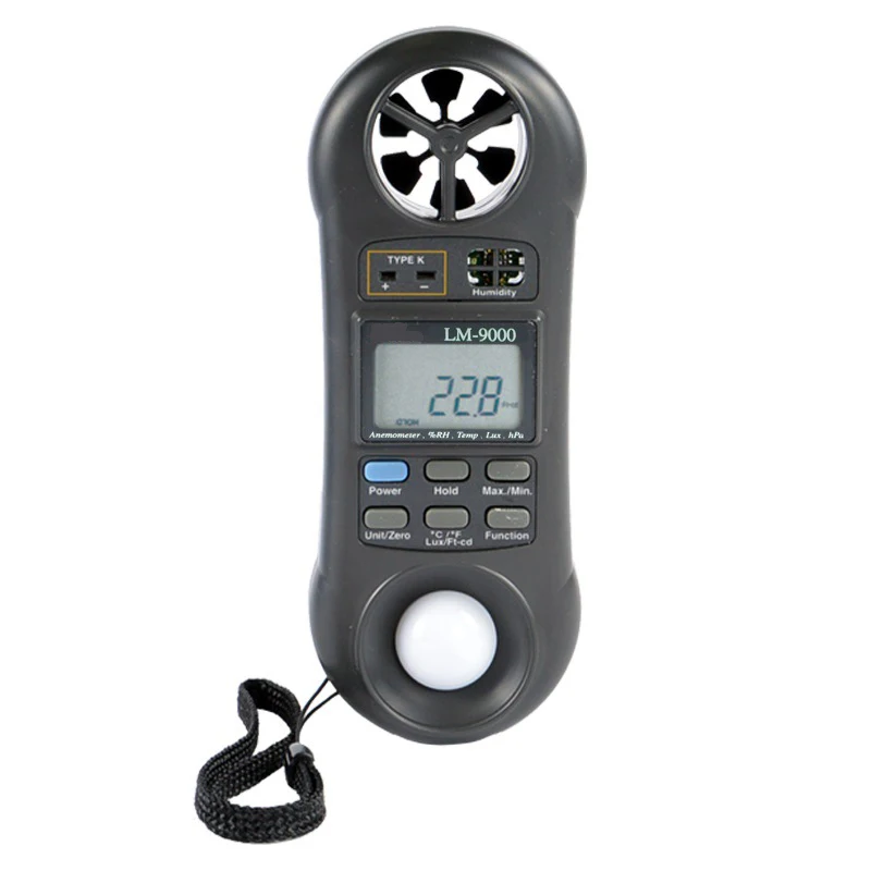 

yyhc LM-9000 Environmental Quality Meter Wind Speed Air Volume and Hygrometer