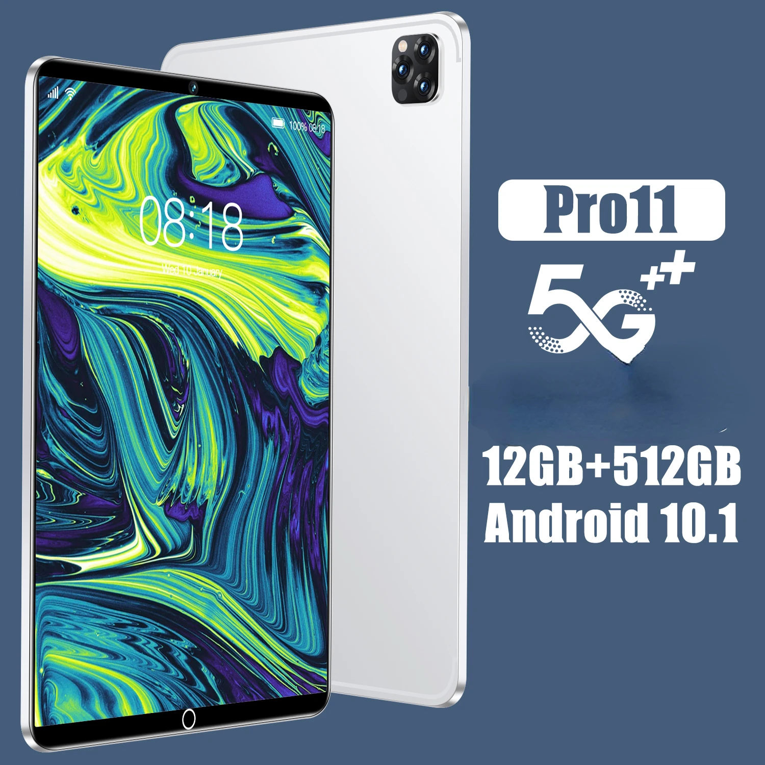 

[Global Edition] 2022 Nova Tablet De Chegada Pc Android 12 Polegadas Tela Grande 12+512GB Card Duplo Classe Online