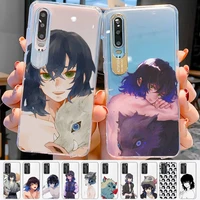 demon slayer hashibira inosuke phone case for samsung s20 ultra s30 for redmi 8 for xiaomi note10 for huawei y6 y5 cover