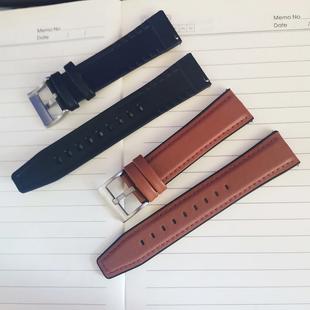 

Ремешок силиконовый для Huawei Watch GT3 GT 3 GT2 2 42 46 мм, кожаный браслет для смарт-часов Honor Magic Watch, 20 22 мм