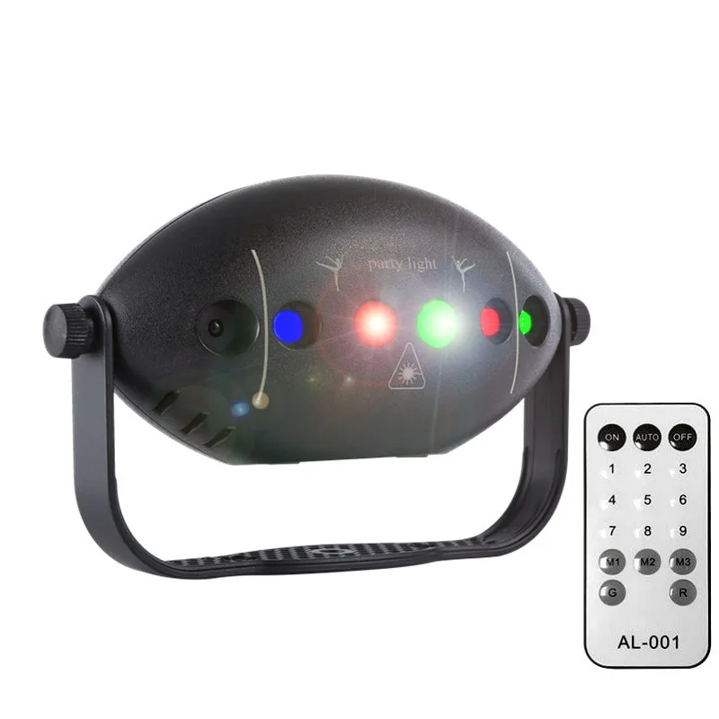 Disco Laser Projector Disco Light USB Rechargeable LED Rugby Flash Light Stage DJ Effect Party Wedding Christmas Decoration Ligh