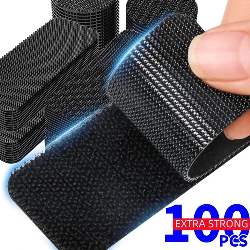 20-100/2 шт. клейкая лента-застежка сверхпрочная наклейка для фиксации ковров