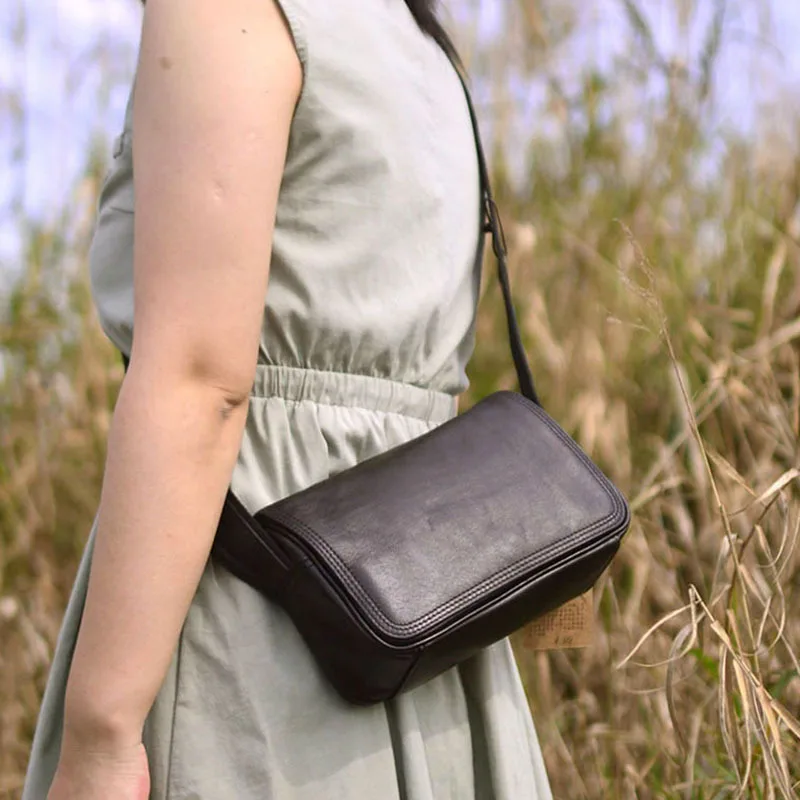 Сумка кросс-боди AETOO Мужская модная миниатюрная сумочка из воловьей кожи