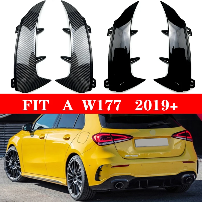 

Задний спойлер для mercedes A class w177, глянцевый черный спортивный спойлер из АБС-пластика с рисунком из углеродного волокна, w177 A180 A200 A250 A45 2019 +