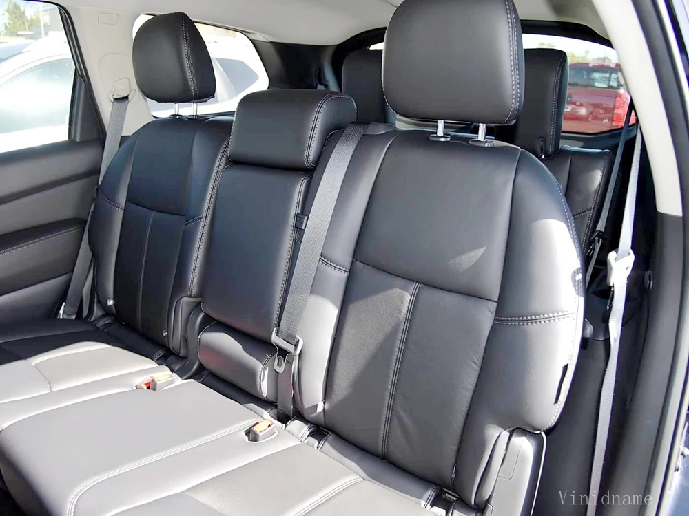 Фото Для Nissan Pathfinder IV R52 2012-2021: Комплект чехлов для автомобильных сидений из веганской кожи Nappa на заказ №5
