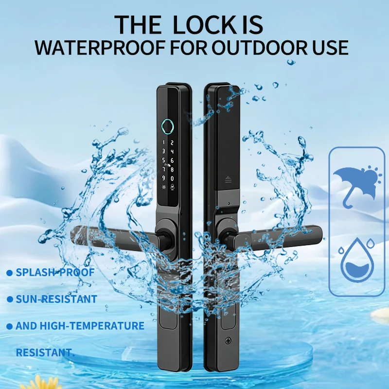 Фото Умный замок TTLock App поддерживает отпечаток пальца, пароль, ID-карту, USB-порт для зарядки, временный пароль. №4