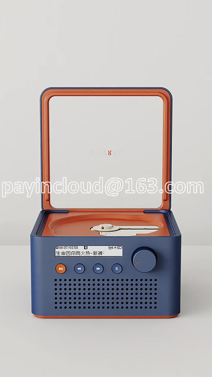 Two-way Bluetooth Stereo Retro Independent Stereo Blue Orange