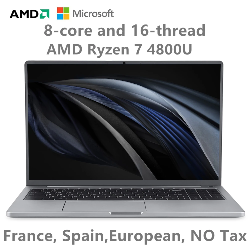 Металлический портативный игровой ноутбук AMD Ryzen 7 4800U металлический ультрабук с
