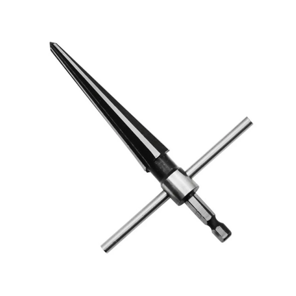 

1pc Hand Held Reamer Hex Shank 128.7mm 45# Steel 5-16mm 6 Fluted T-Handle Beveling Cutting Drill Tool Hand Tools Drill Bit