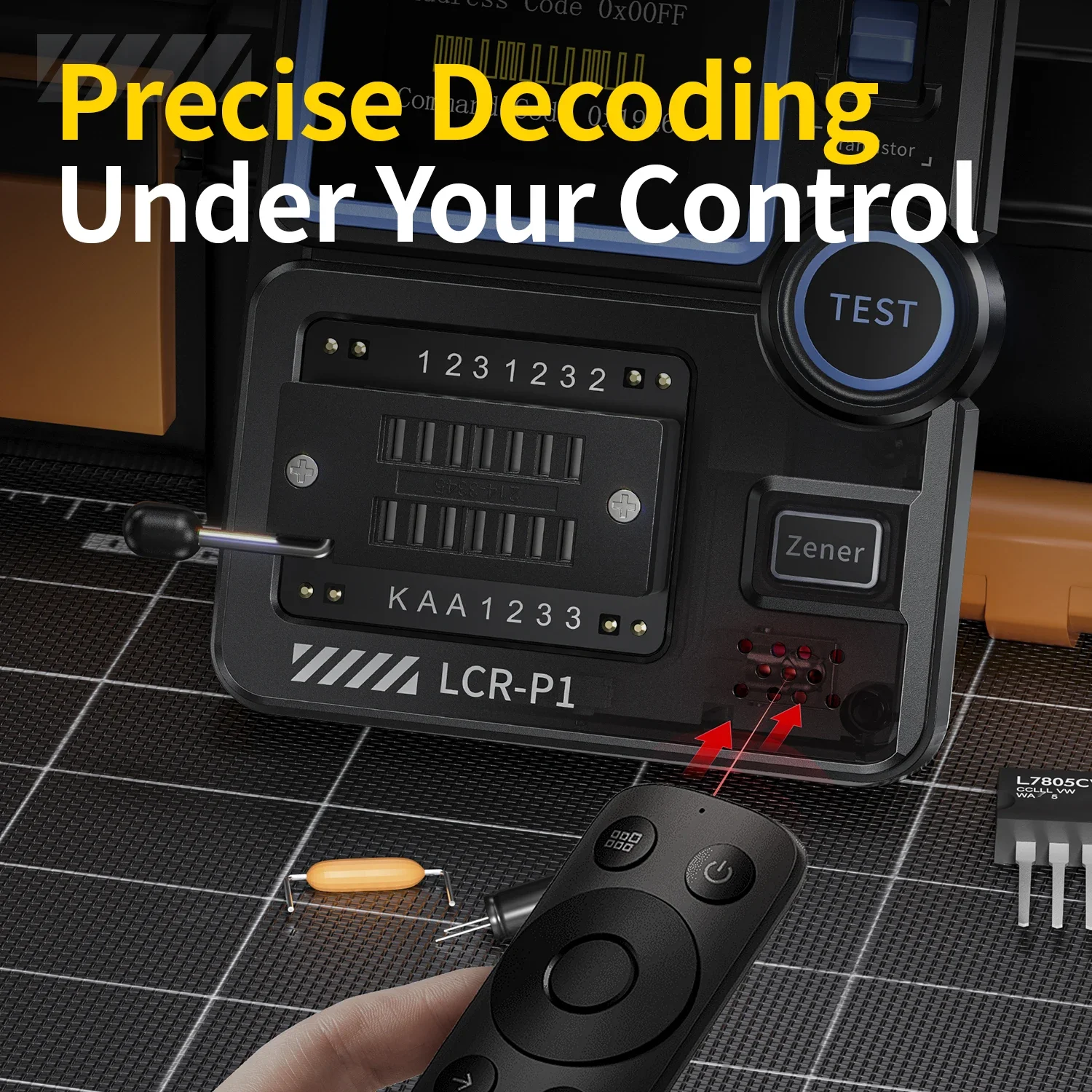 Профессиональный измеритель емкости и сопротивления для диодов триодов