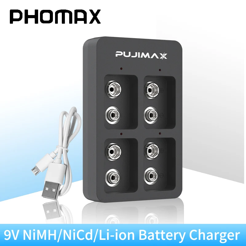 Зарядное устройство PHOMAX для аккумуляторов 9 в Ni-mh/Ni-Cd/li-ion