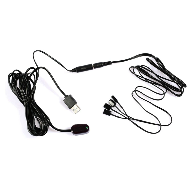 

IR Extender IR Remote Repeater 1Pc IR Receiver + 4Pc IR Emitter Emitters Repeater Kit Infrared Remote USB Adatper