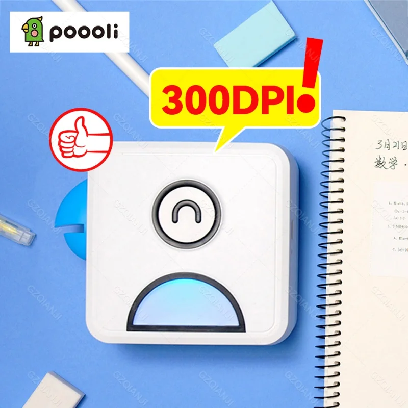 

Термальный фотостикер Poooli L2, мини-карманный портативный беспроводной фотоаппарат, 304DPI, бесплатное приложение для телефона Android IOS
