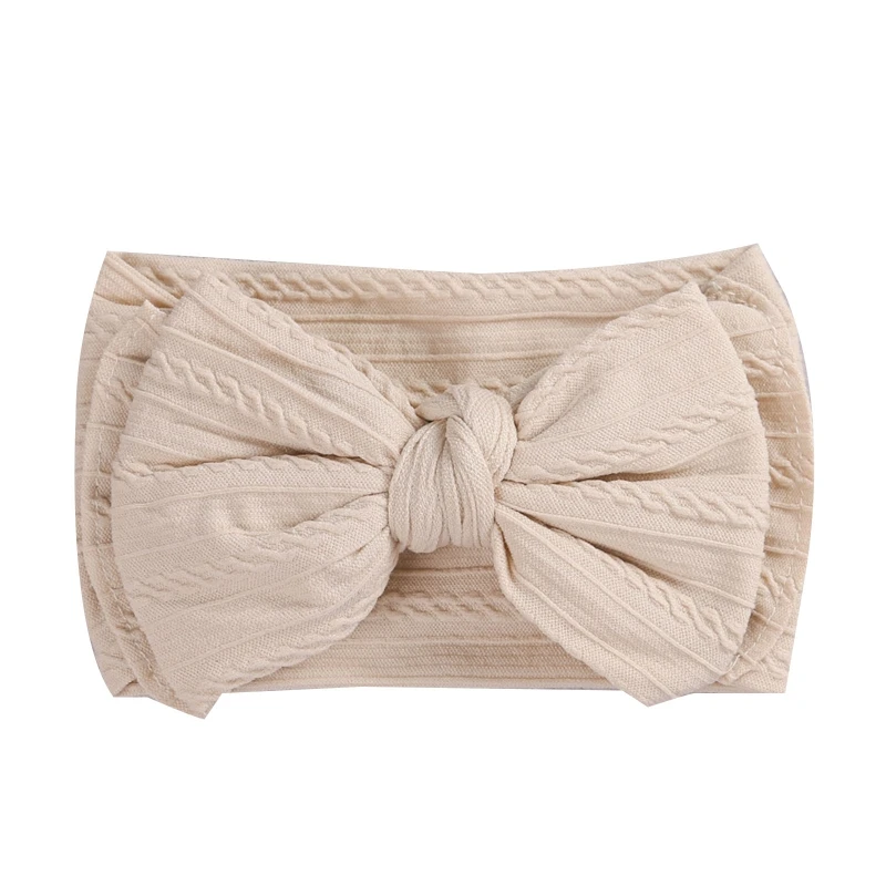 

Baby Bows Headband Elastic Knit Nylon Headwear Newborn Baby Hair Accessory for Baby Girls Newborn Infant Toddlers
