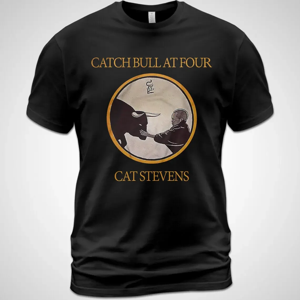 Хлопковая футболка унисекс Catch Bull at Four Cat Stevens Music Shirt Sitting