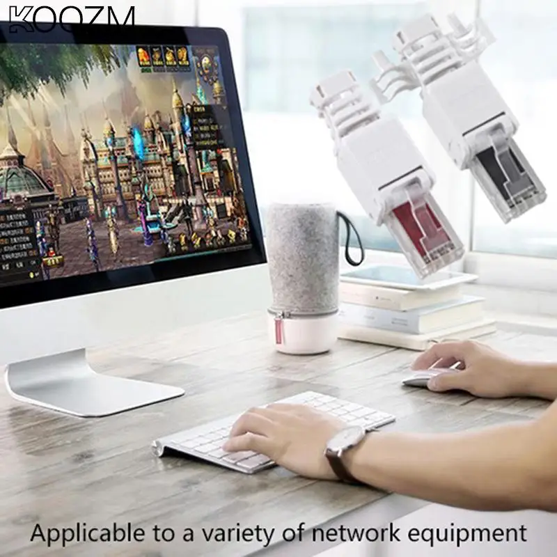 

Сетевые разъемы без инструментов RJ45 CAT6 LAN UTP Кабельный разъем без инструментов Cat5 Cat7 установочный кабель соединительный кабель