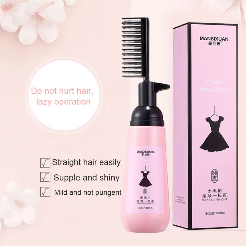 

1PC Straight Hair Cream Hair Straightening Protein Treatment 1 Step Protein Smoothing Professional Results Straighter