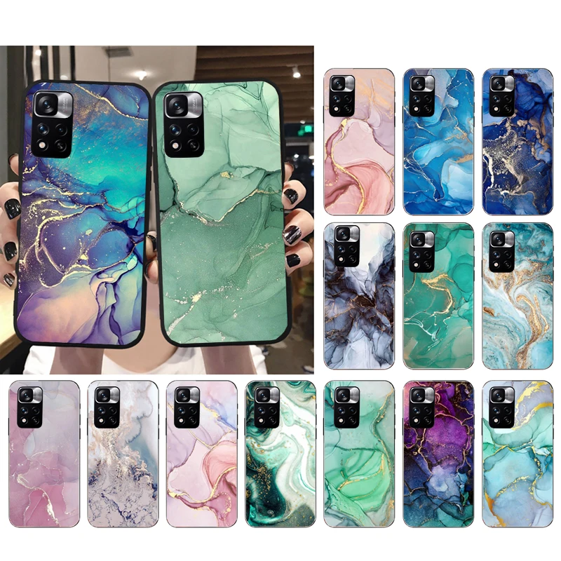 

Phone Case For Xiaomi Redmi Note 12Pro 11 11S 11T Pro 10 9Pro Note10S Redmi 10 9 10C 9C Marble Case
