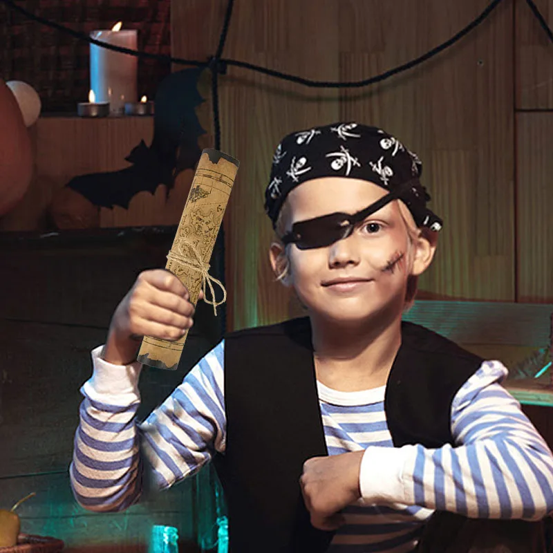 Пиратская приключенческая карта охоты за сокровищами классический винтажный