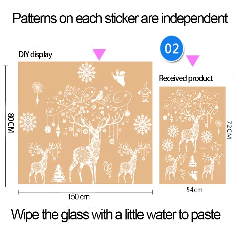 

Наклейки на окна, рождественские украшения для дома, Рождество 2021, рождественские украшения, декор для рождевечерние с новым годом 2022
