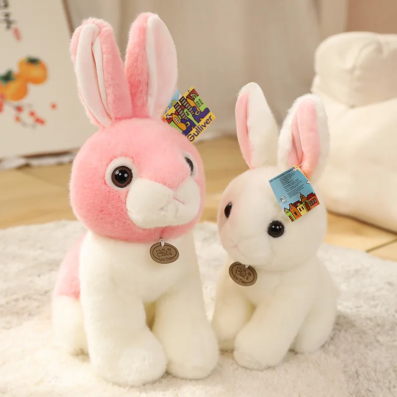 

20-40cm Rabbit Doll Soft Plush Toys Long Ears Bunny Appease Toy For Kids Stuffed Animal Sleeping Mate Toys Wedding Ornament