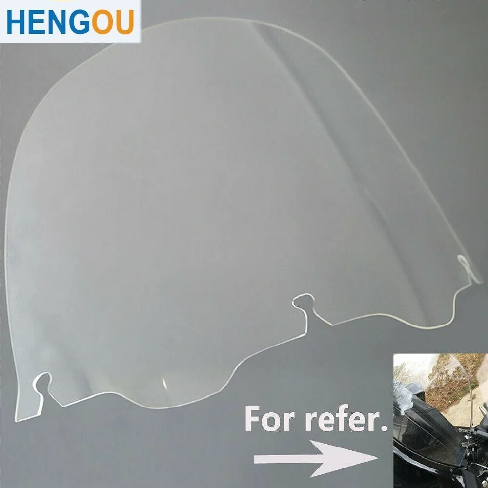 

13" Transparent Wind Screen Clear Front Outer Batwing Fairing Windshield Screen for Harley Touring Electra Glide 1996-2013
