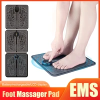 electric ems foot massager pad usb foldable foot stimulator relieve pain improve blood circulation foot massage mat health care