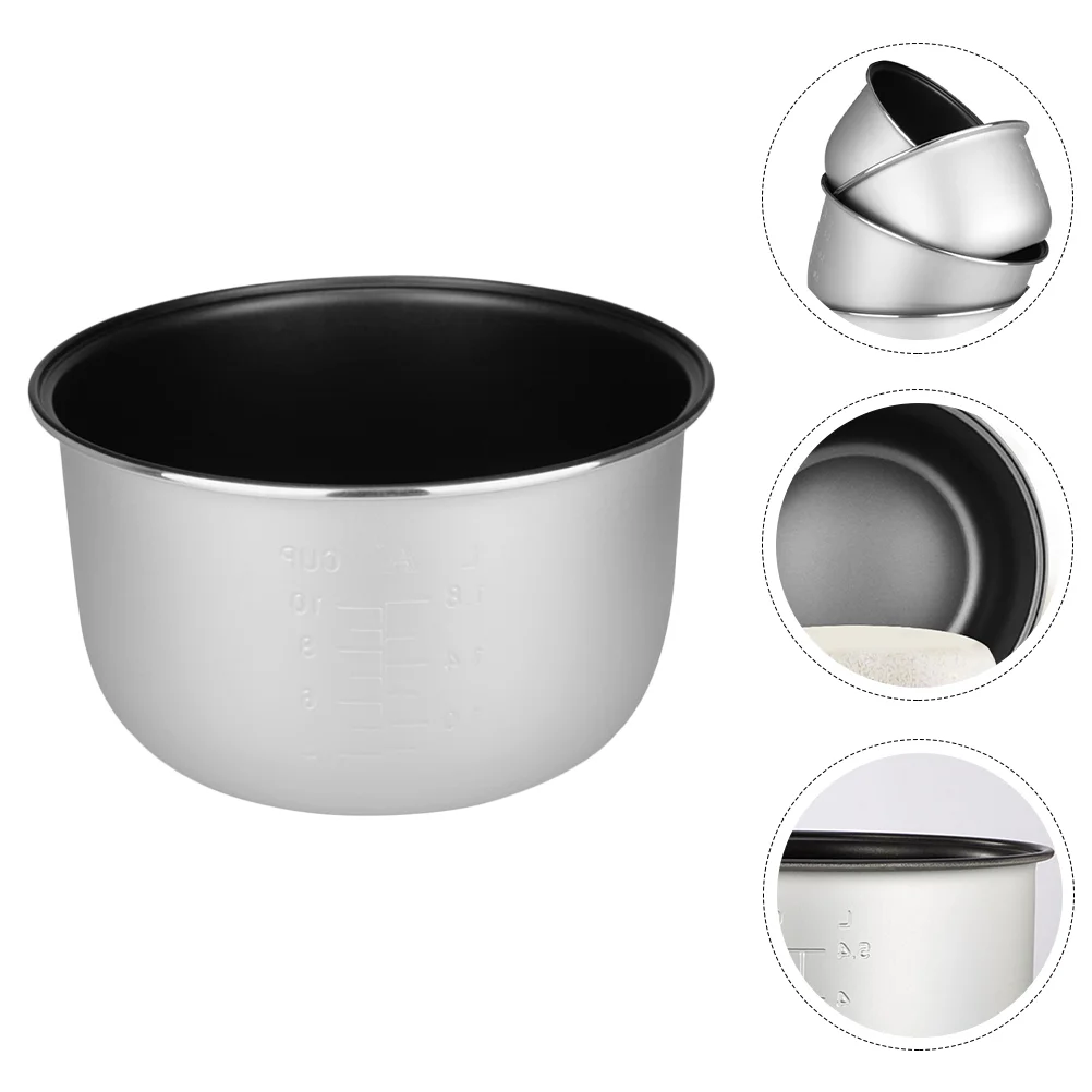 

Rice Container Electric Cooker Liner Pot Inner Cooking Stainless Steel Cookware Pressure Accessories