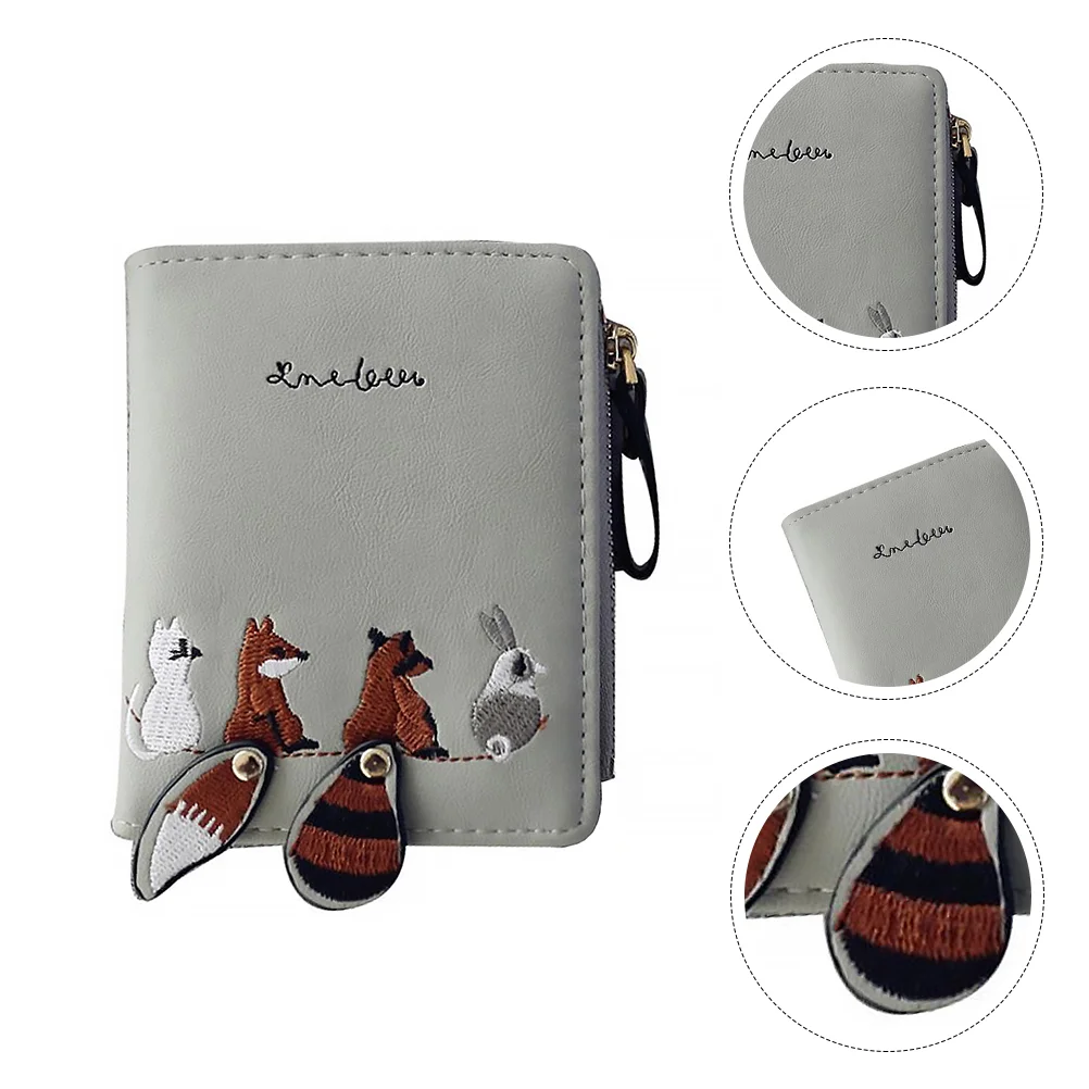 

Кошелек с принтом «криттер», многофункциональный карман для монет, Повседневный Женский держатель для кредитных карт, женский тонкий