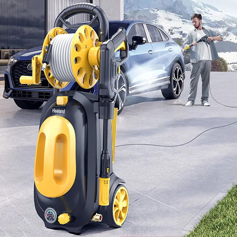 450 Bar Healand Car Wash Ultra-High Pressure Household Portable Brush Car Water Pump Grab High-Power Washing Machine Water Gun