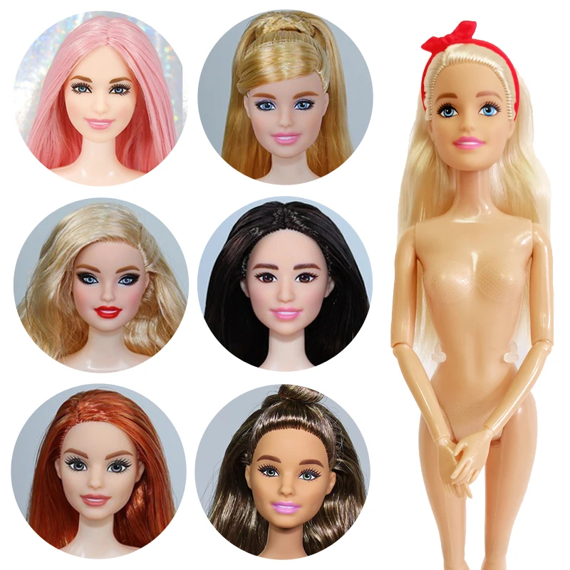 Ful Blonde Long Hair Makeup Doll Bjd Kids Toys For Girls Accessories Gift
