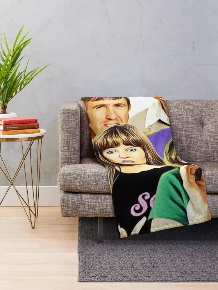 Кэт и Ким Коллаж арт Плед для дивана Роскошные одеяла спального мешка St