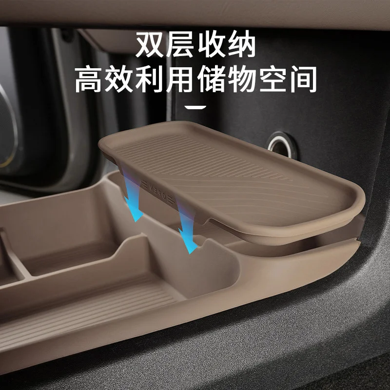 Фото QIWN Premium для Li Auto L6 L7 L8 L9 I6 I8 MEGA: Органайзер для центральной консоли, силиконовый органайзер для подлокотника, аксессуары для интерьера №4