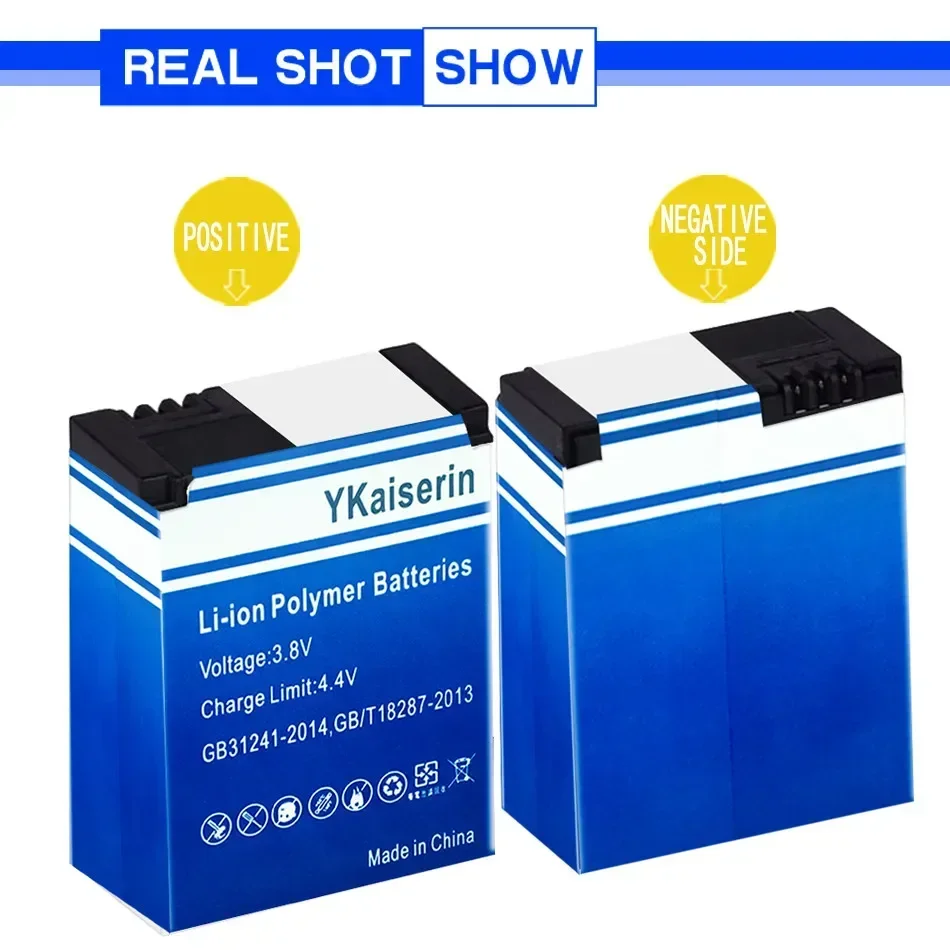 Аккумулятор YKaiserin 2300 мАч AHDBT-301 для GoPro Hero3 Go Pro Hero 3 3+ Battery Edition White Silver HD Camera