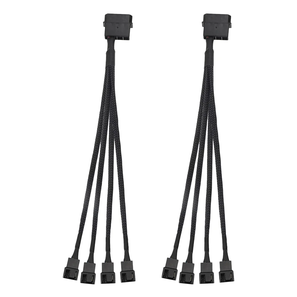 

2 Practical Replacement Fan Cable Fan Splitter Wire for Chassis Computer Case