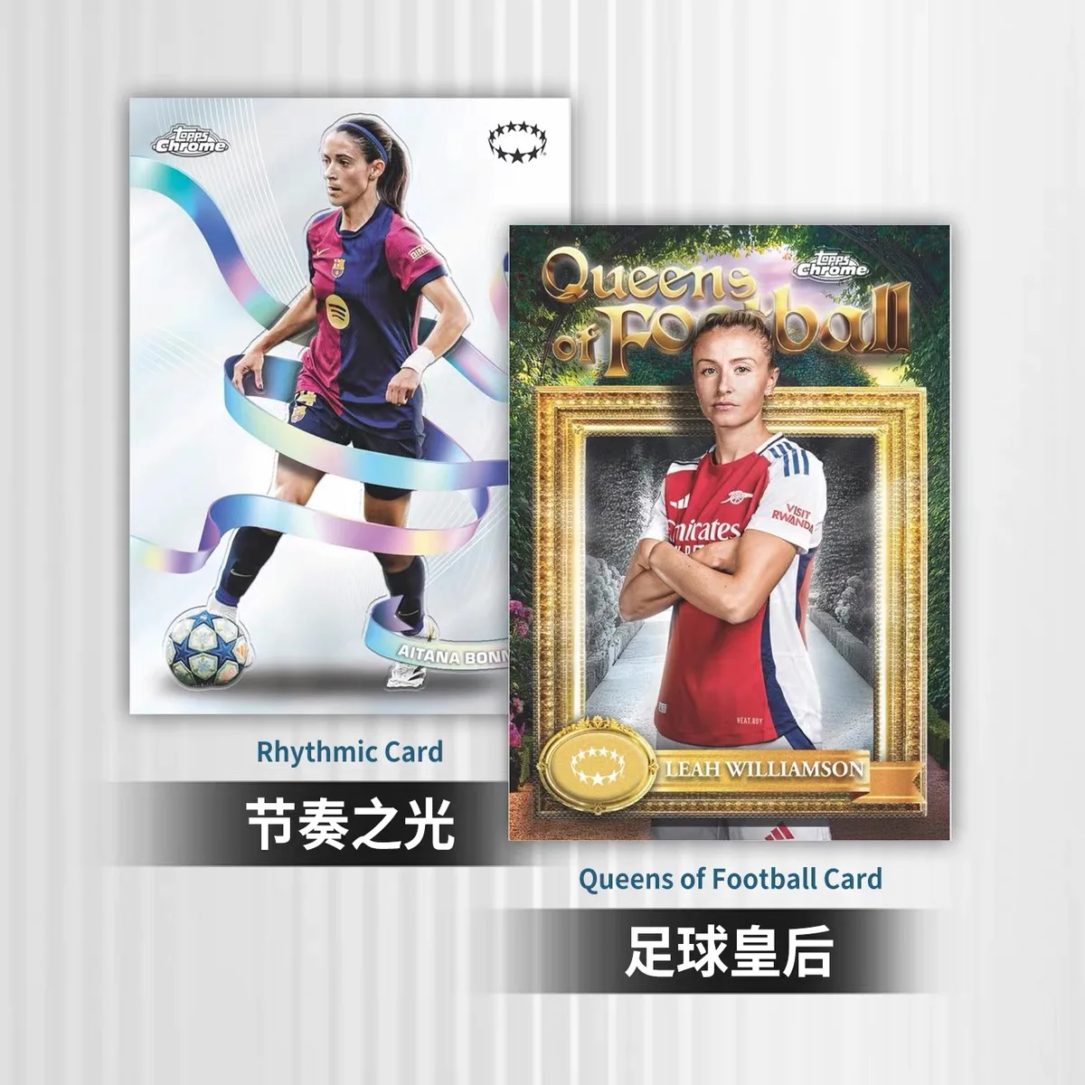 Фото Коллекционная карточка Topps Chrome 2024-26 «Женская Лига чемпионов по футболу», официальная лимитированная серия, с автографом, подарок. №5