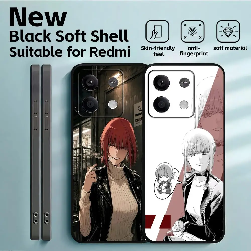 Фото Чехол для телефона Redmi Note 14 13 12 11 Pro с анимацией, 5G, 14C, A3, мягкий, черный, с рисунком «Супермаркет» №1