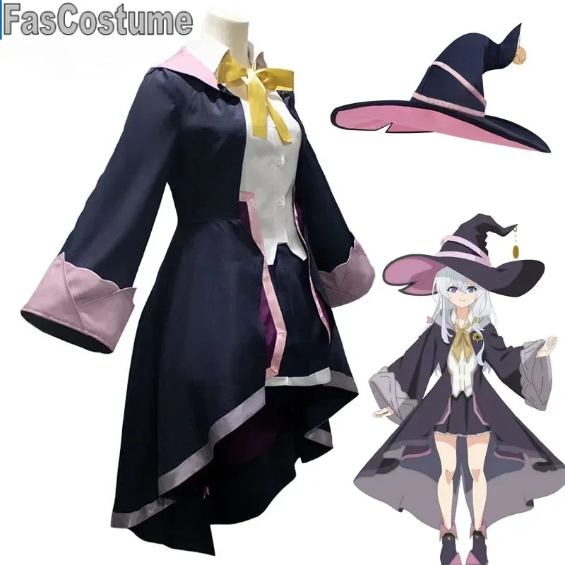 FasCostume аниме Wandering Witch The Journeyof Элейна костюмы для косплея униформа полный комплект